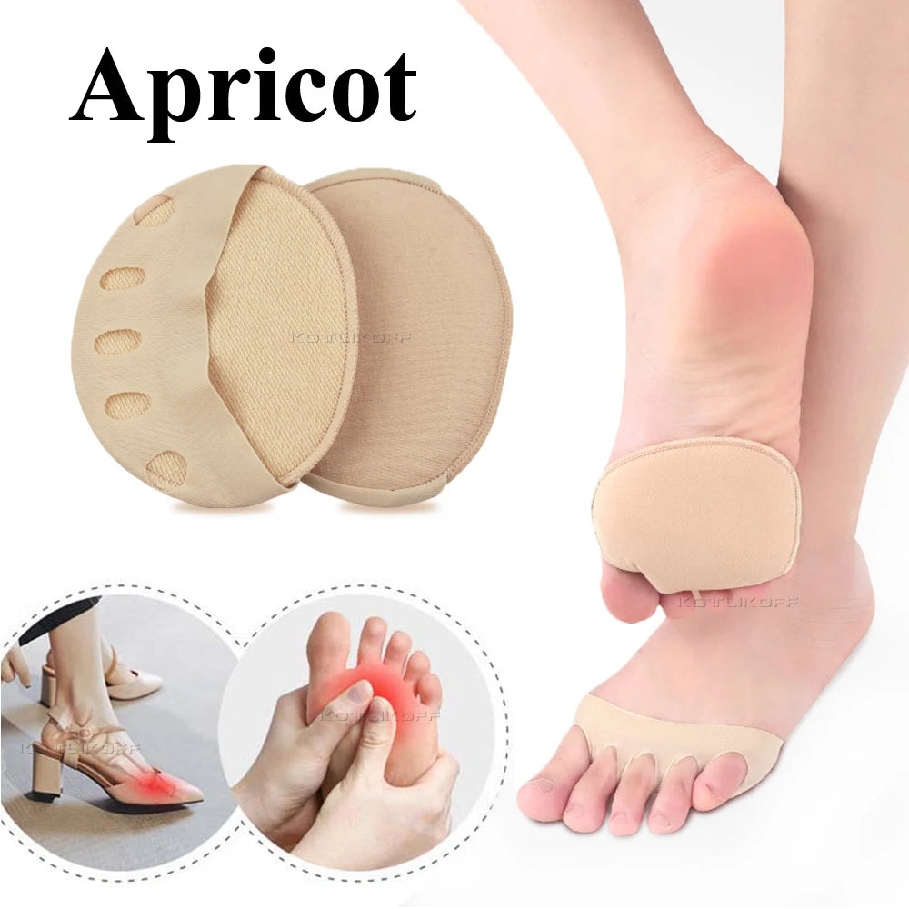 Toe Separator Forefoot Pads Silicone Cushion Pad Pain Relief Shoes Insoles Finger Toe Hallux Valgus Corrector Gel Pads Foot Care