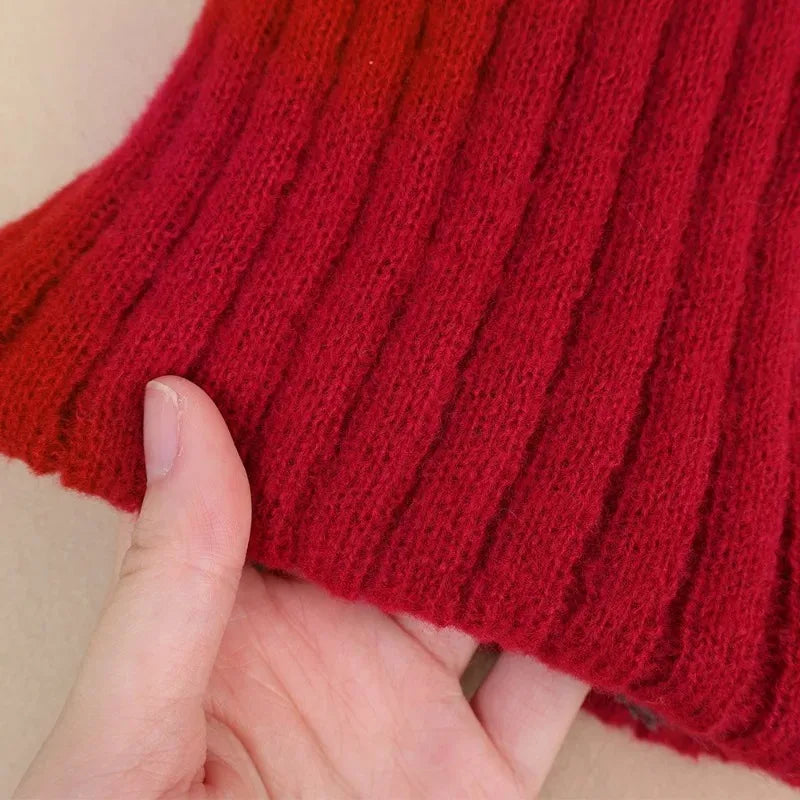 Fashion Soft Knitted Neck Warmer Sports Scarf Women Men Face Cover Winter Skating Running Hiking Scarves Thick Cold-proof Collar