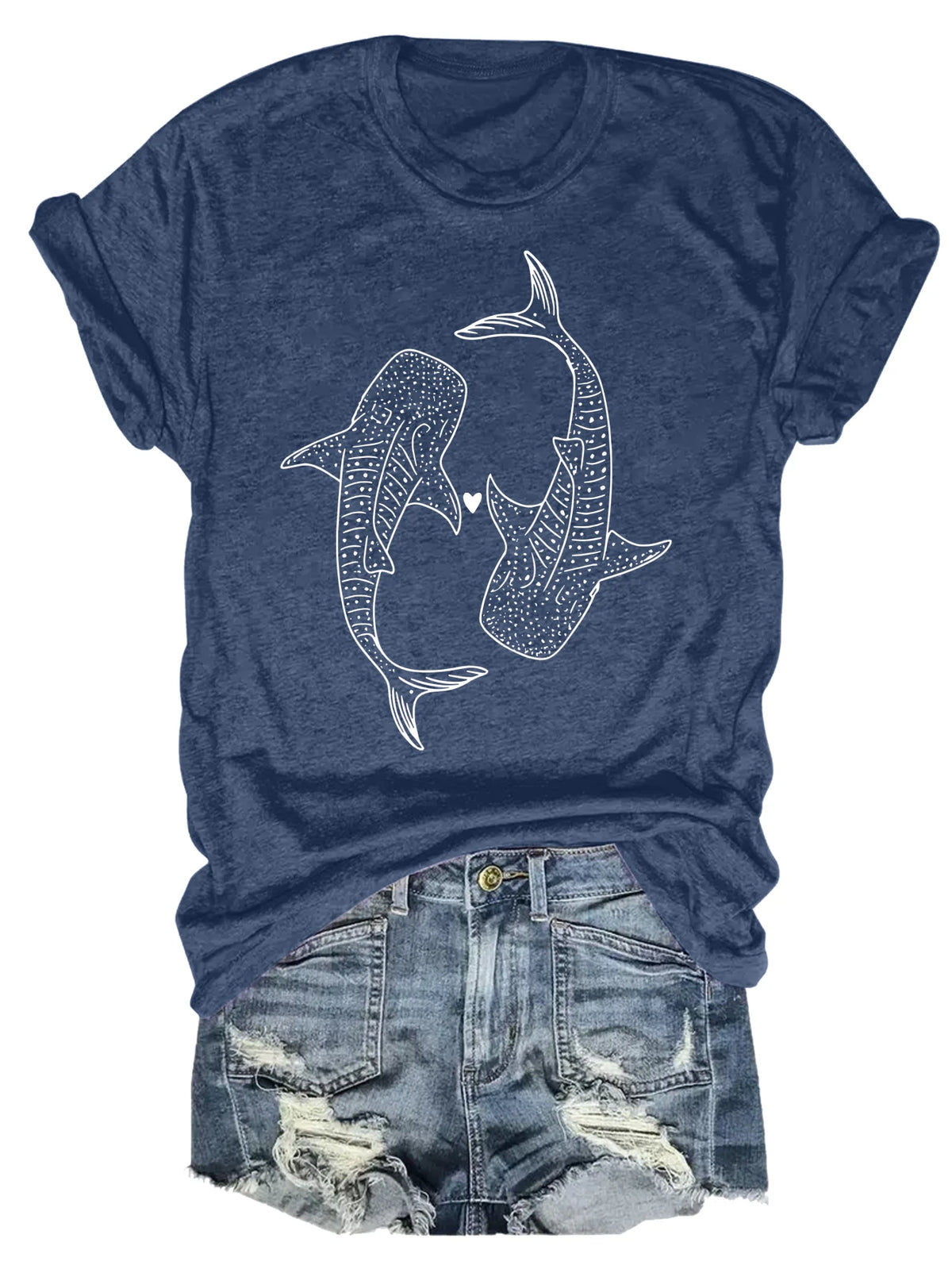 Women's plus size tank top Whale Shark Pattern Design Art Suitable for sports and daily wear summer fashion tops summer beach