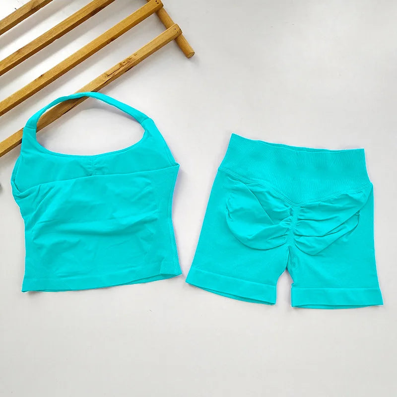 Open Back Longline Yoga Set, 2 Piece