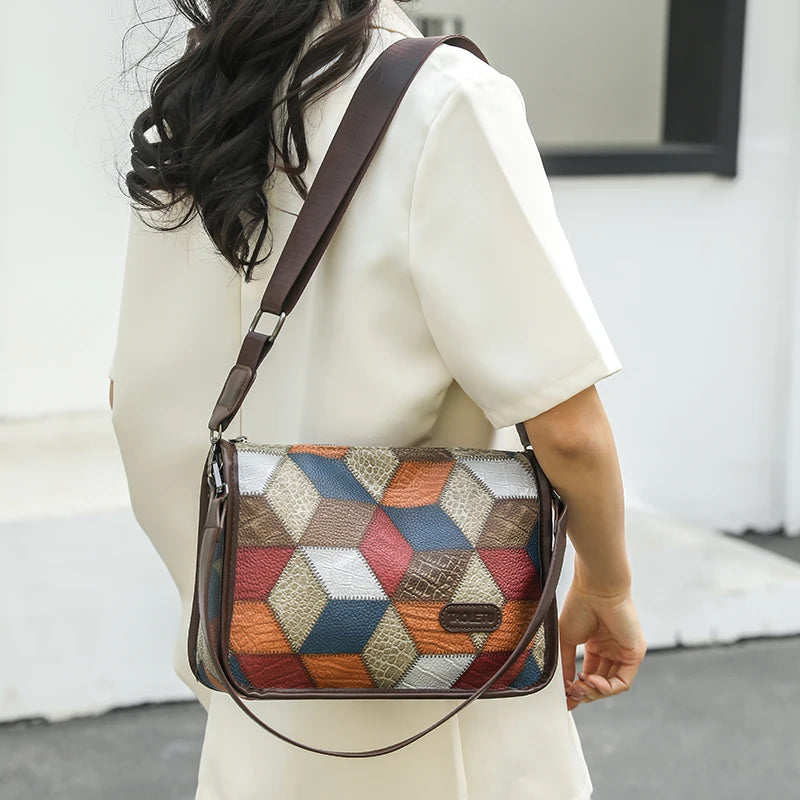 High quality PU Shoulder Handbag Purseshigh-capacity Big Shoulder Crossbody Bags New Designer Messenger Sac Casual Tote Bags Sac