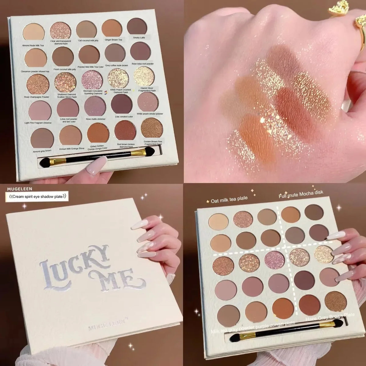 25 Colour Earth Tone Eyeshadow Palette with Brush