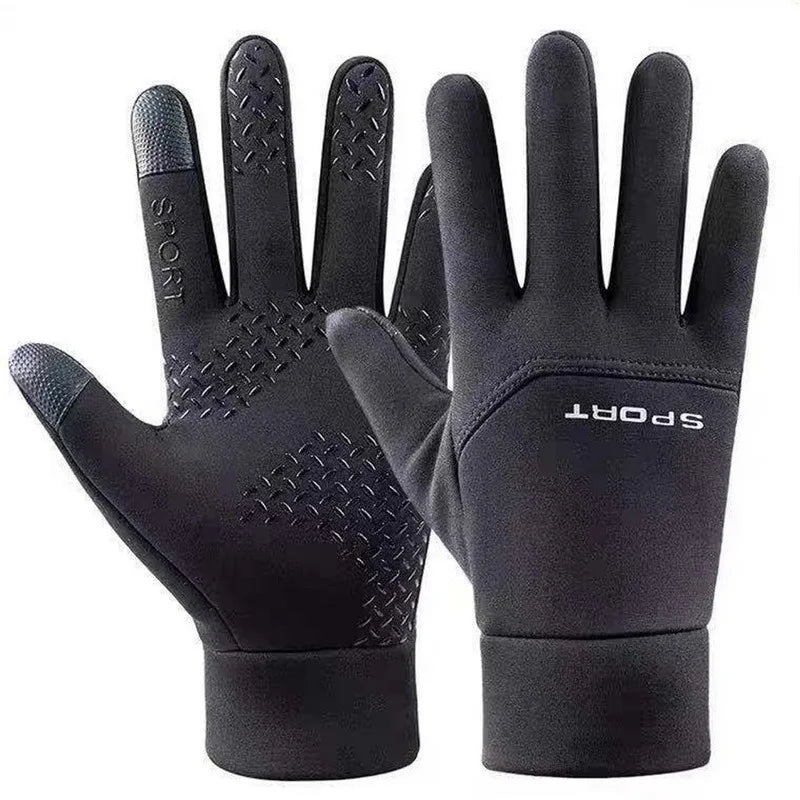 Winter Warm Cycling Gloves Bicycle Warm Touchscreen Full Finger Glove Waterproof Outdoor Bike Skiing Fishing Motorcycle Riding