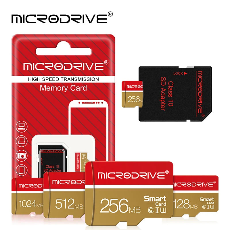 Memory Cards 2048MB 128MB 256MB 512MB Micro TF/SD Card 1024MB Mini TF Cards Class 4/6 With SD Adapter