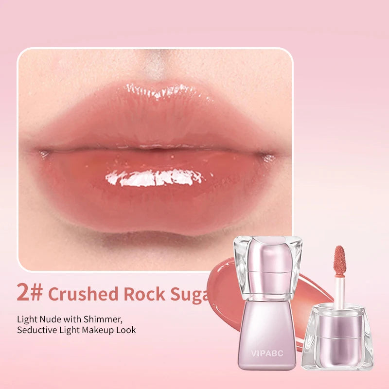 Water Light Crystal Gloss Lip Tint — Autumn/Winter Hydrating Formula, Mirror-Gloss Finish, Youthful Plumping Effect