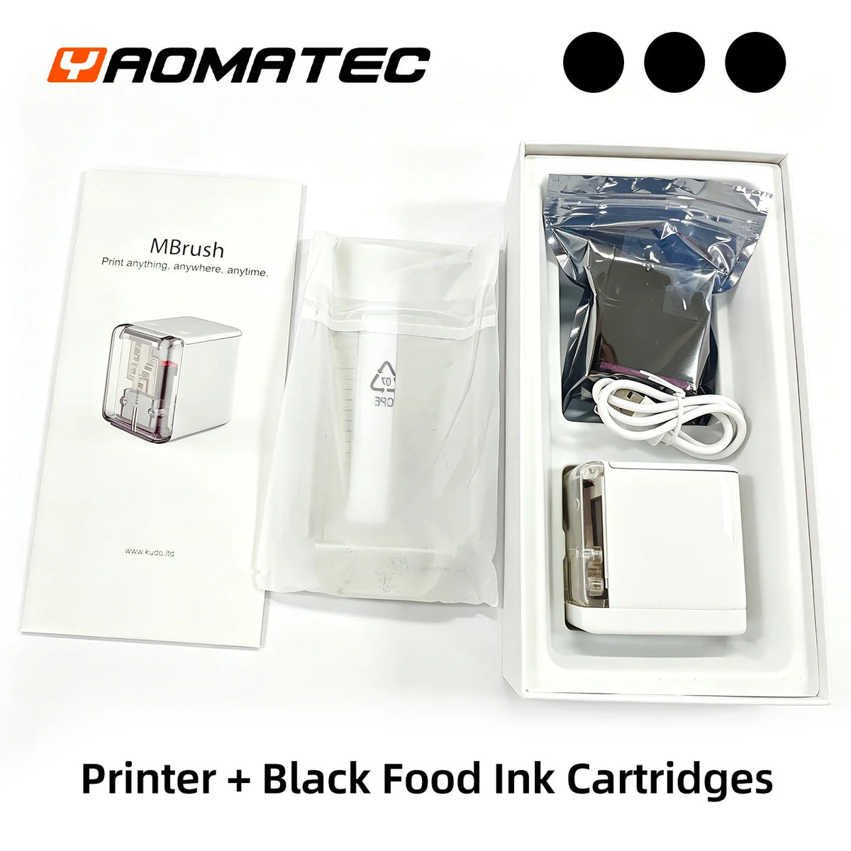 Mbrush PrintMini Handheld Color Printer Food Printer Portable Coffee Art Machine Teacher's Recommendation