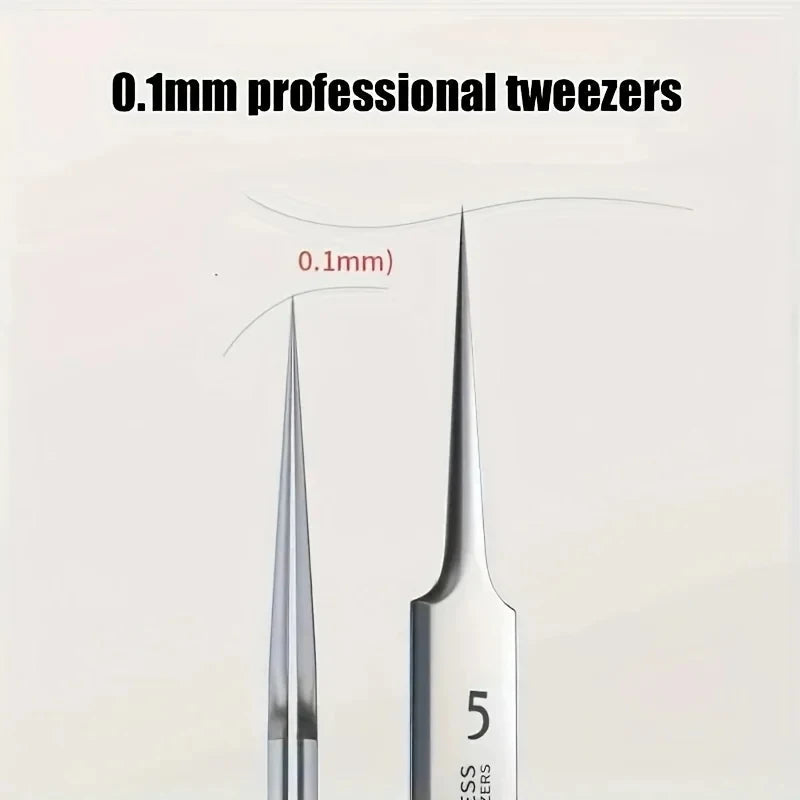 Easy-To-Use Stainless Steel Acne Extractor Set - Hypoallergenic Beauty Tweezers For Clear Skin, Perfect For Beginners