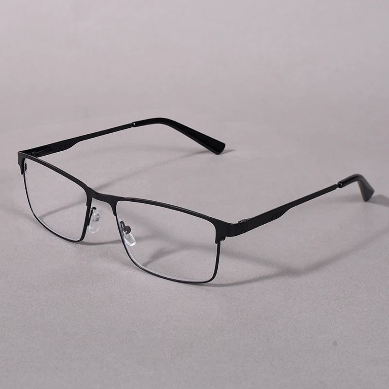 Anti Blue Light Reading Glasses Men High Quality Full-frame Diopter Glasses Business Male Presbyopic Eyeglasses +100+200