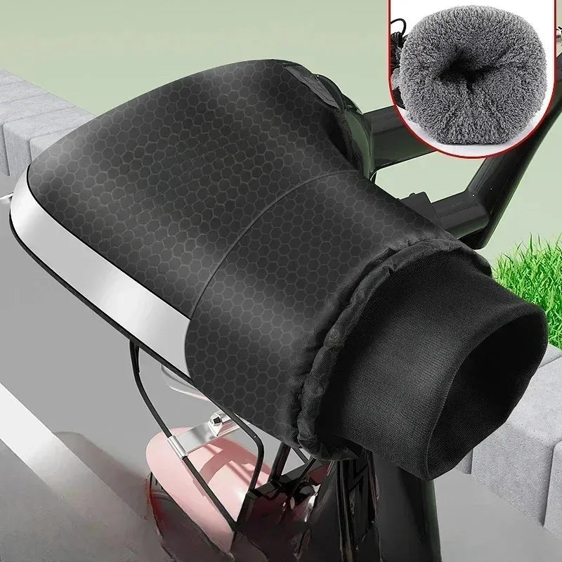 1 Pair Motorcycle Handlebar Muffs Winter cycling gloves Waterproof Handle bar Mitts Snowmobile E-Bike Motorbike Thermal Gloves