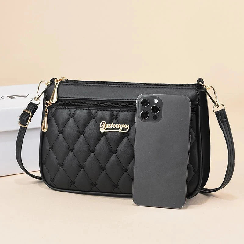 Large Flap Crossbody Bag in Pink