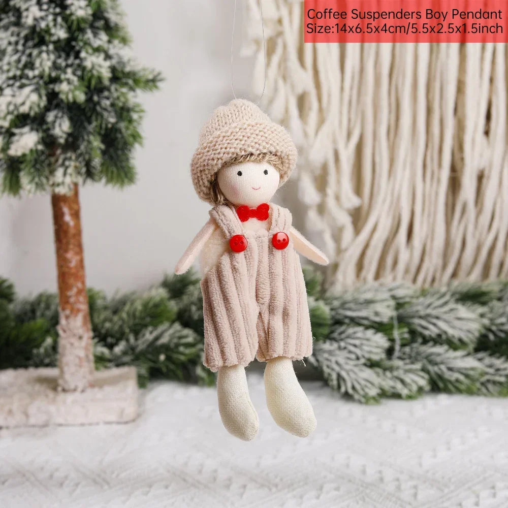 Christmas Angel Dolls Merry Christmas Tree Decoration for Home 2023 Cristmas Xmas Navidad Natal Noel Gifts Happy New Year 2024