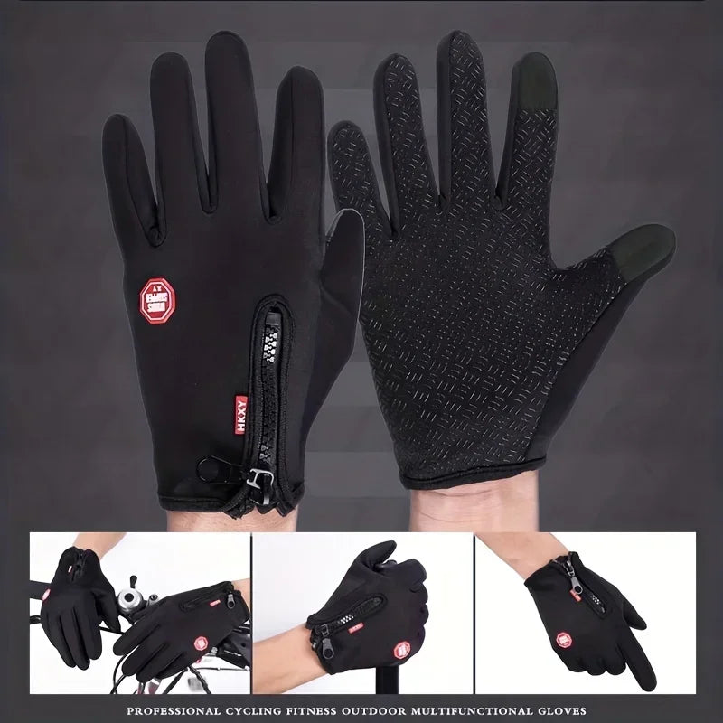 Winter Gloves For Men Women Touchscreen Warm Outdoor Cycling Driving Motorcycle Cold Gloves Windproof Non Slip GlovesLL