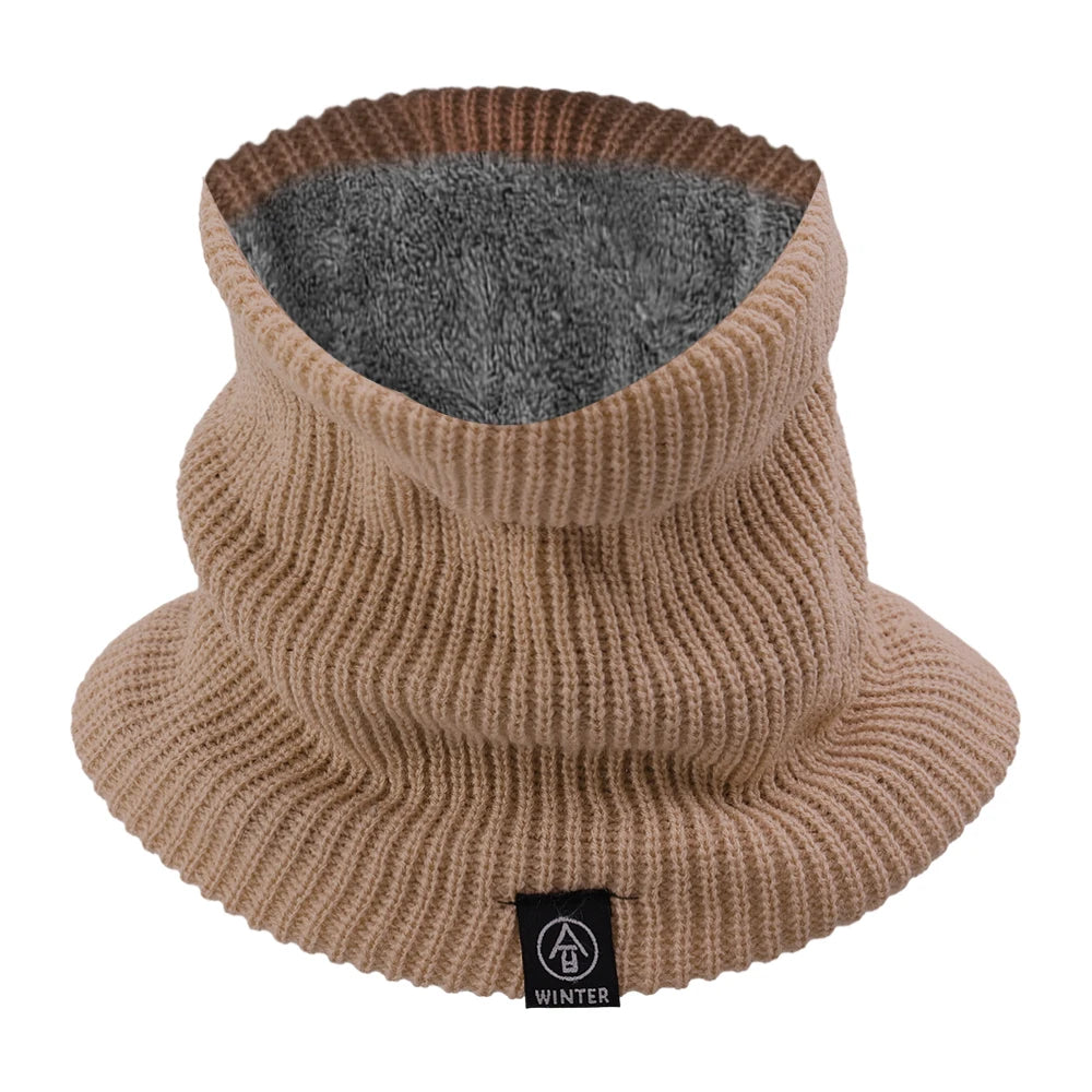 Fashion Soft Knitted Neck Warmer Sports Scarf Women Men Face Cover Winter Skating Running Hiking Scarves Thick Cold-proof Collar