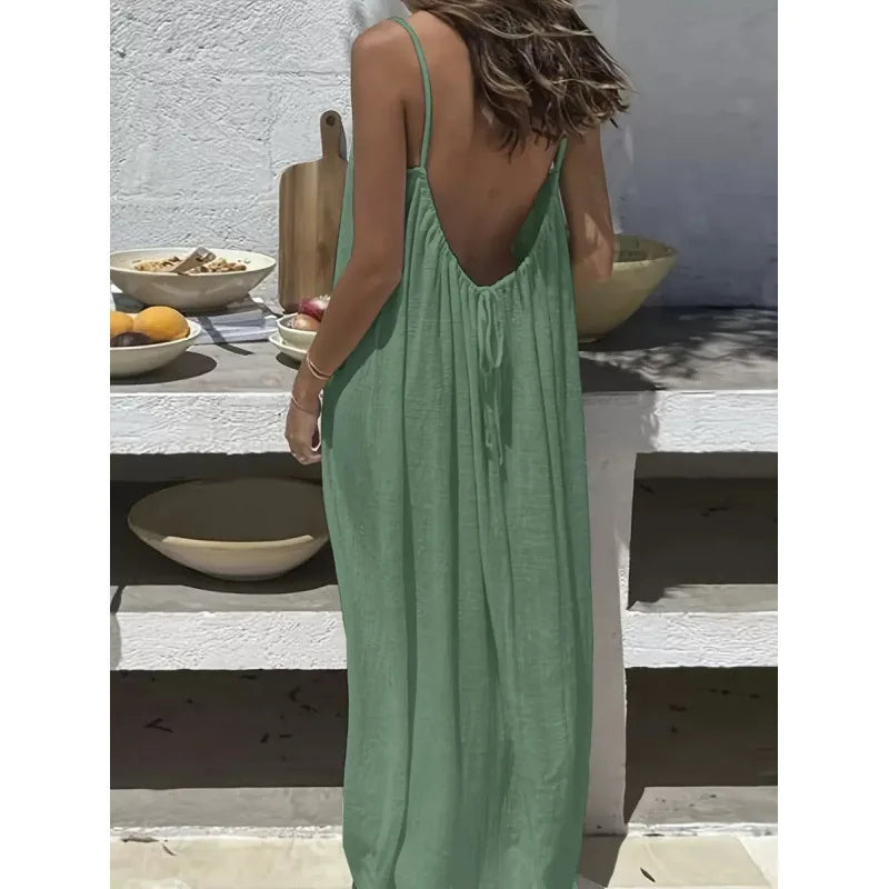 Strapless Loose Lounge Maxi Dress