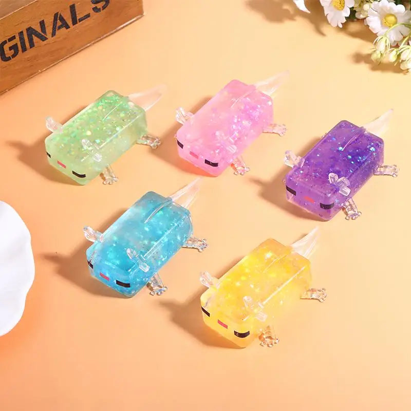 New【Cute Axolotl Toys Creative DIY Handmade Stress Relieving Toys Moldable Stress Relieving Toys Birthday Party Gifts】