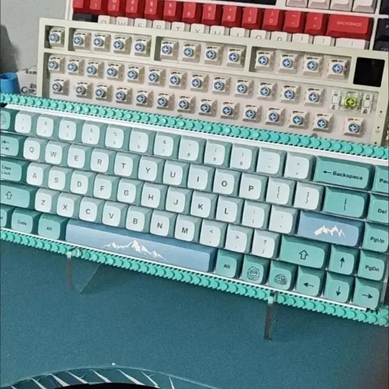 Clear Acrylic Mechanical Keyboard Display Stand Single Double Layer Storage Tray Holder Organizer Support Bracket For Keyboard