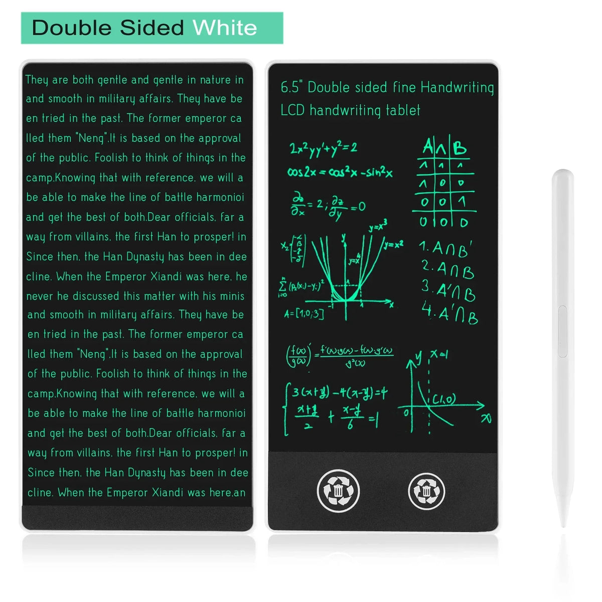 6.5 Inch LCD Electronic Writing Tablet Superfine Handwriting Full Screen Drawing Board Educational Notepad for Kids