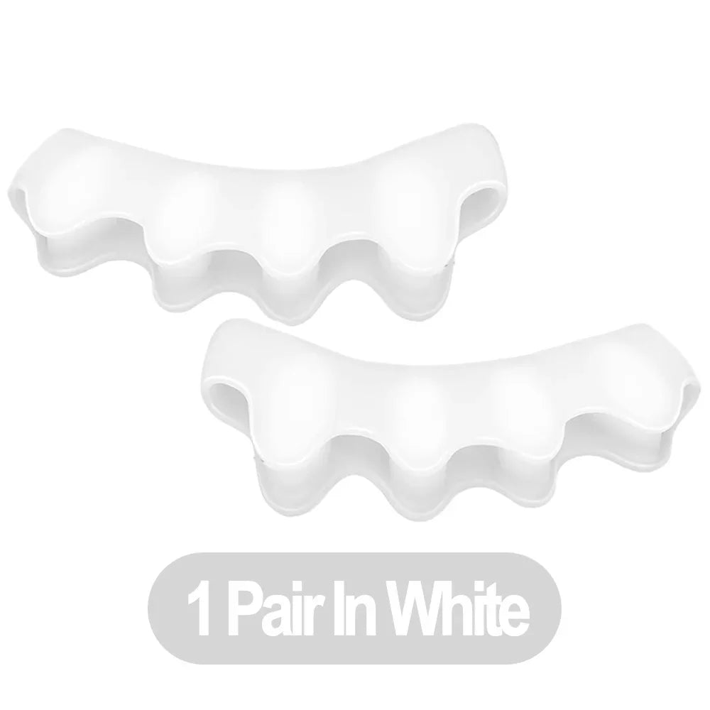 Silicone Toe Separators Toe Straightener for Bunion Relief, Overlapping Toes, Plantar Fasciitis, Foot Pain Correction