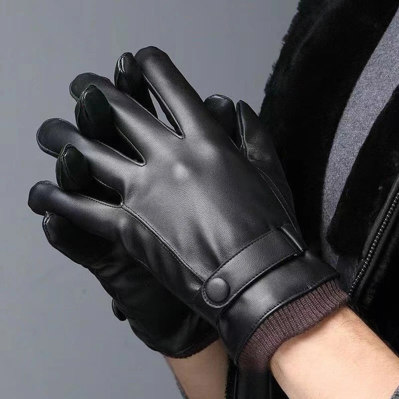 Winter Thermal Riding Gloves - Touchscreen Windproof Waterproof for Motorcycle Cycling Men Women Suitable Cold Weather