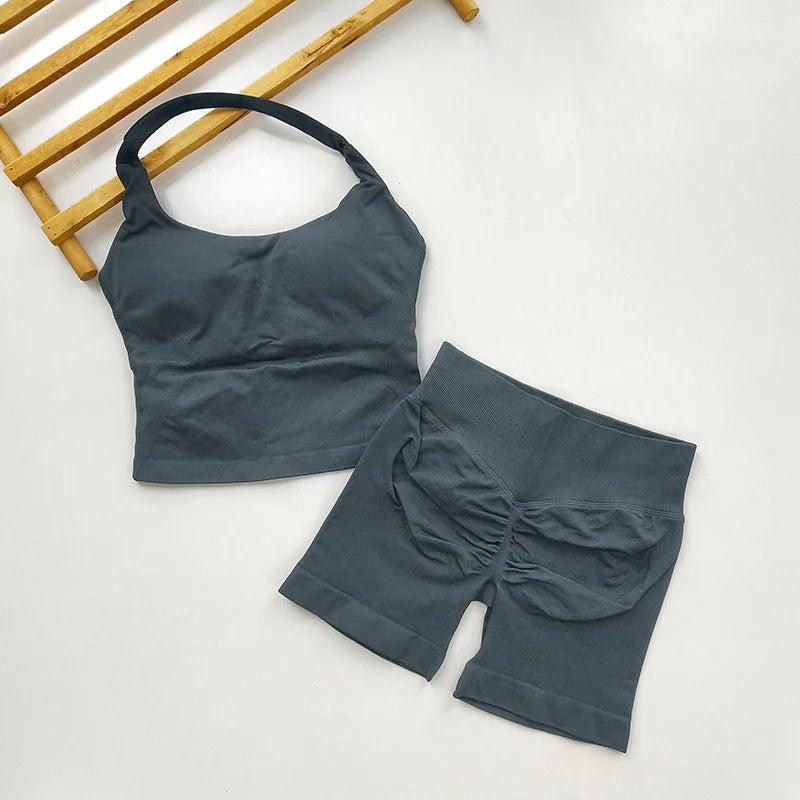 Open Back Longline Yoga Set, 2 Piece
