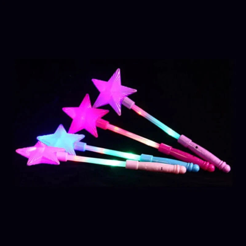1pc Flashing Kid's Gift Toy Flash Stick Lights Up Glow Sticks Star Wand Party Xmas Halloween