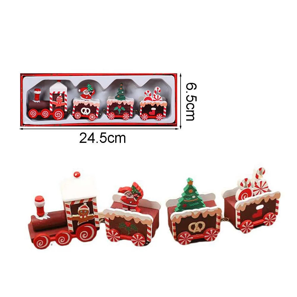 Christmas Wood Train,Merry Christmas Decorations For Home 2026,Christmas Ornament,New Year 2026 Gifts