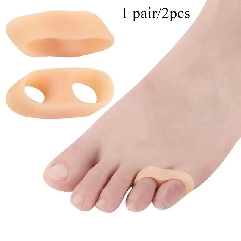 Professional Toe Separator Silicone Soft Elastic Spacer Straightener Finger Protector Spreader Hallux Valgus Corrector Pedicure