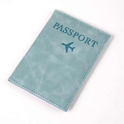 Airplane Passport Cover Case for Women Men Travel Passport Case Cute