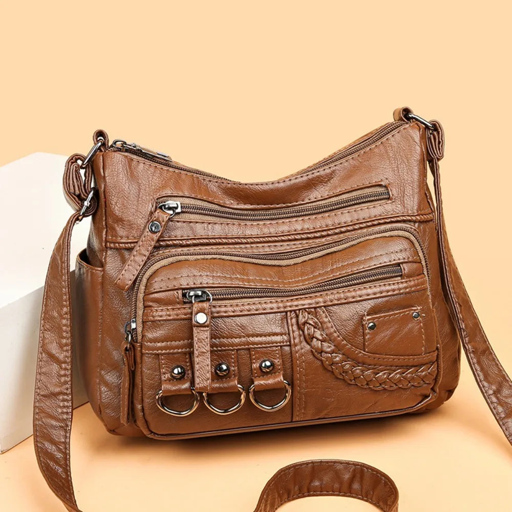 Multi Pocket Crossbody Shoulder Bag