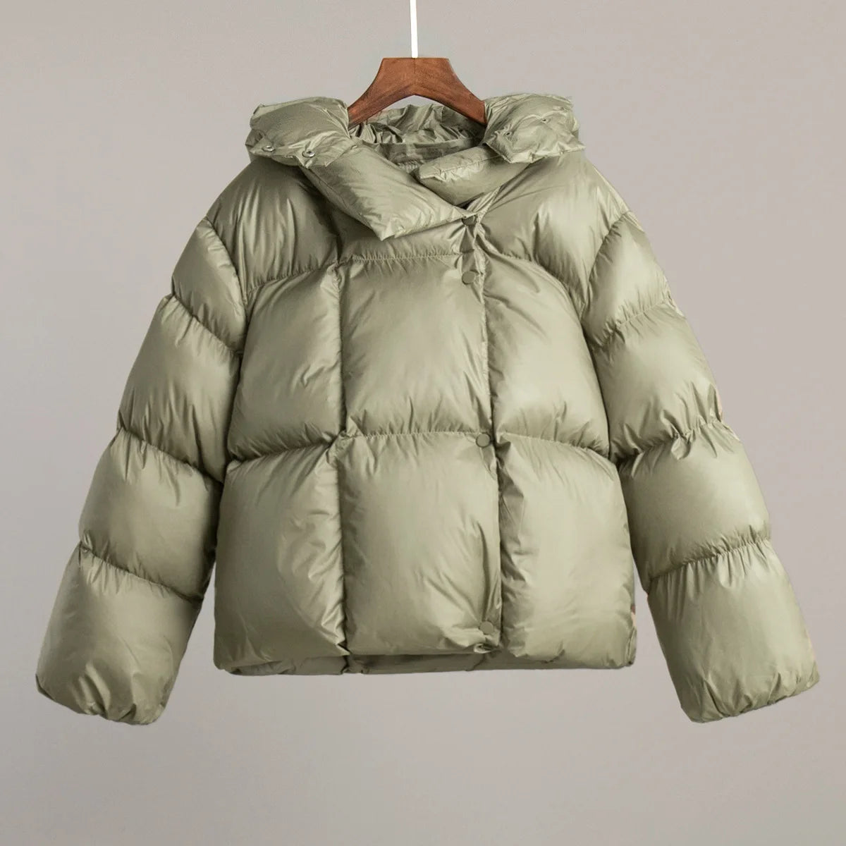 Autumn Winter Warm Coat Thick Parkas Long Sleeve Parkas Female Street Fashion Hoodies Woman's Cotton-padded Jacket