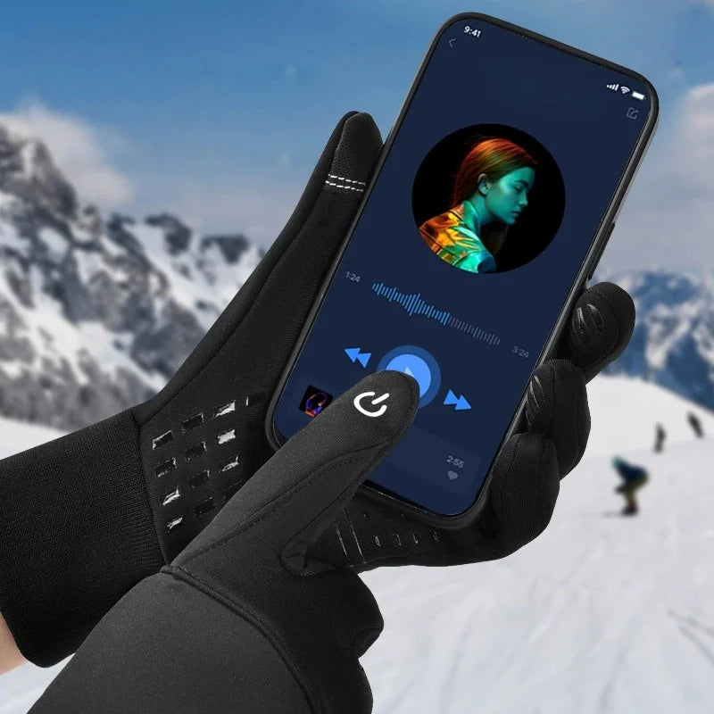 Winter Gloves for Men Women Anti-Slip Palm Warm Thermal Glove for Running Cycling Motorcycle Hiking Ski Driving Work