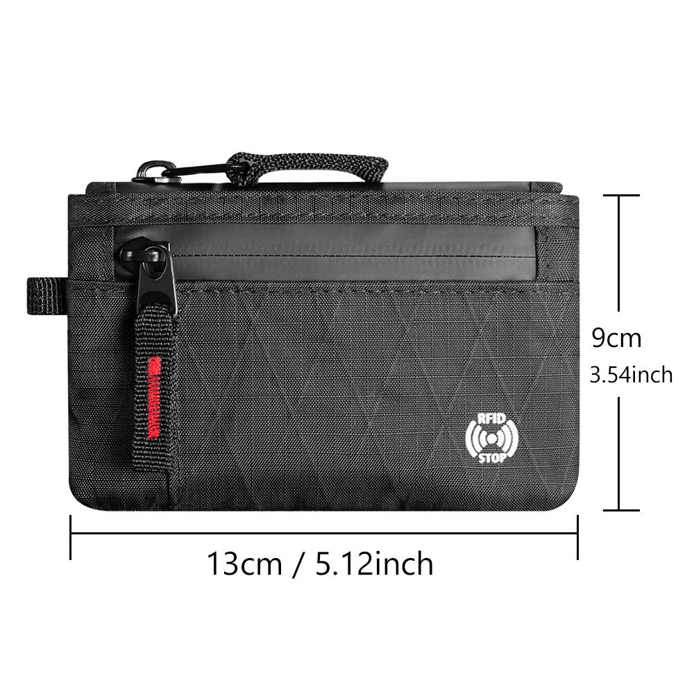 Edc Fashionable Rfid Anti-Theft Ultra-Thin Wallet |   Unisex Zipper