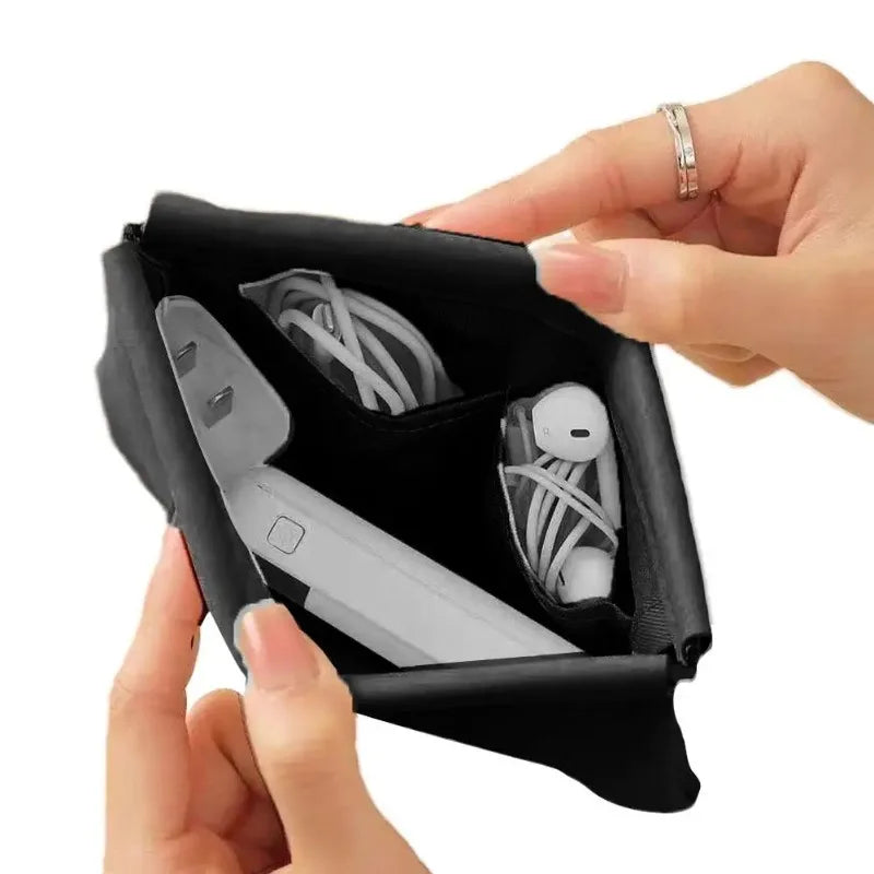 Bullet Storage Bag with Automatic Closure, Wired Headphone Storage
