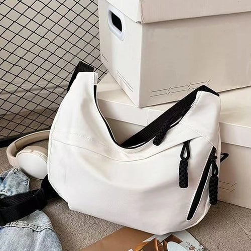 Casual Women's Nylon Crossbody Bag, Large Capacity Hobo Shoulder Purse