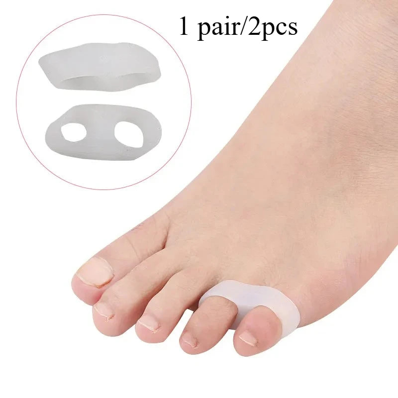 Professional Toe Separator Silicone Soft Elastic Spacer Straightener Finger Protector Spreader Hallux Valgus Corrector Pedicure