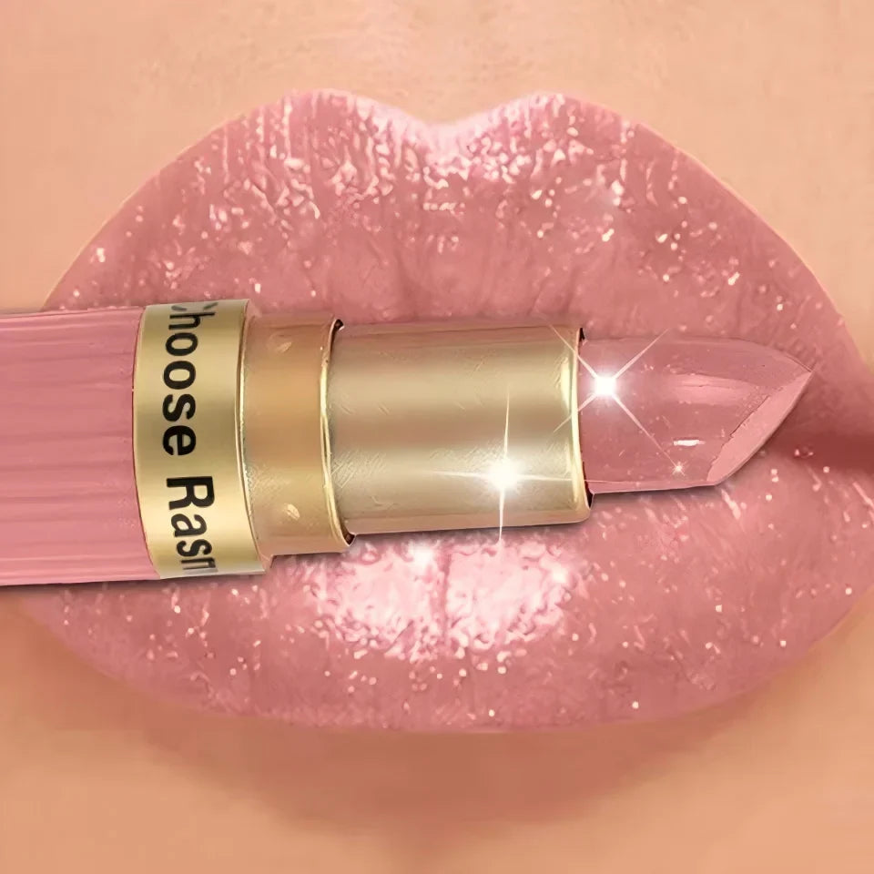 Pearlescent Pink Glitter Velvet Lipstick Metallic Waterproof Long Lasting Matte Shimmer Diamond Lipstick Women Makeup Cosmetic