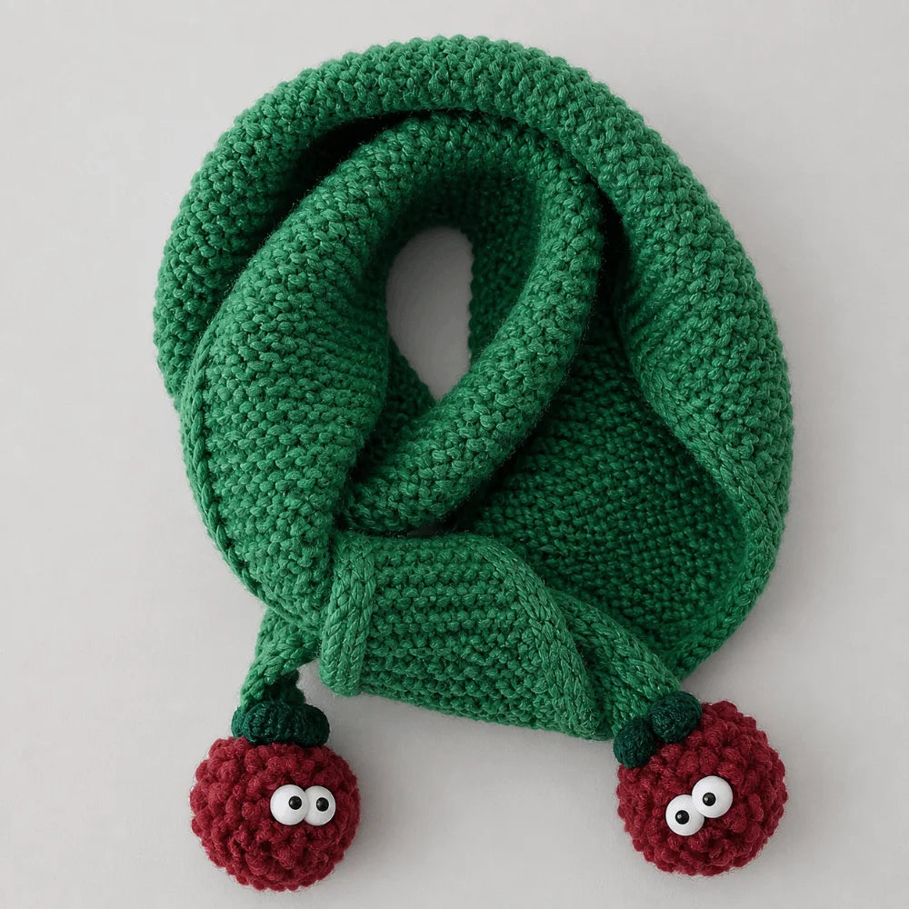 Fashion Windproof Knitted Scarf Soft Keep Warm Children Neck Warmer Thick Autumn Winter Children Muffler for Boys Girls