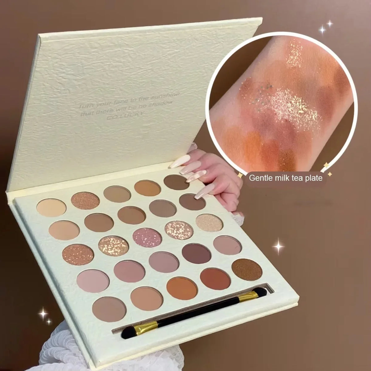 25 Colour Earth Tone Eyeshadow Palette with Brush