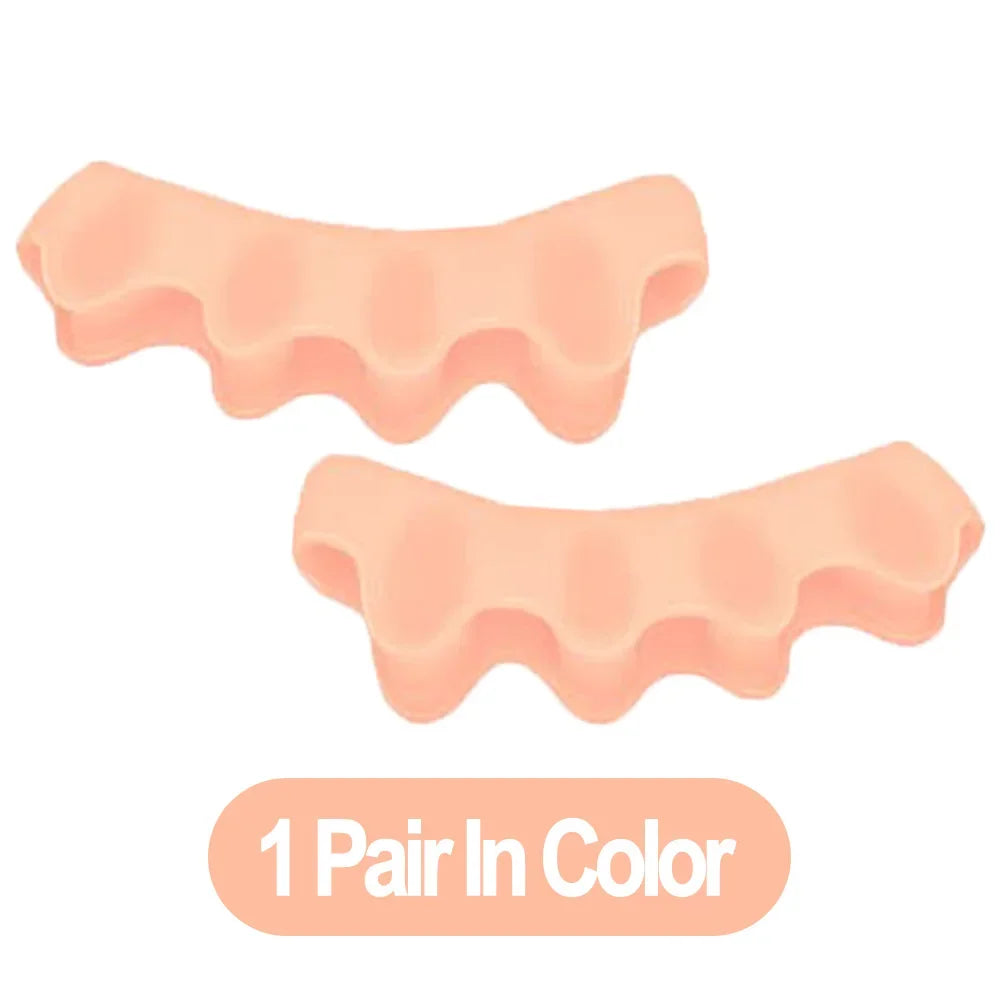 Silicone Toe Separators Toe Straightener for Bunion Relief, Overlapping Toes, Plantar Fasciitis, Foot Pain Correction