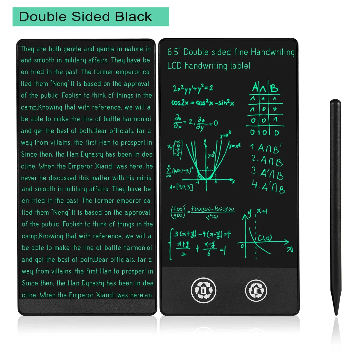 6.5 Inch LCD Electronic Writing Tablet Superfine Handwriting Full Screen Drawing Board Educational Notepad for Kids