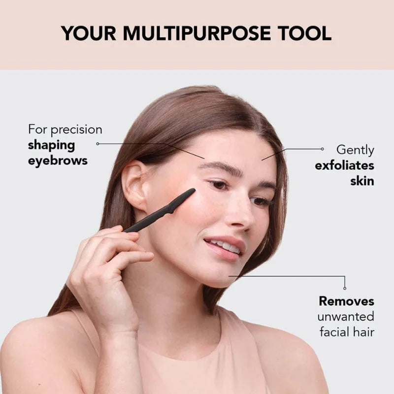 Eyebrow Trimmer 12/30/40/66PCS Brown Eyebrow Razor Safe Face Body Hair Removal Shaver Blades Woman Eyebrow Shaping Knife Razors
