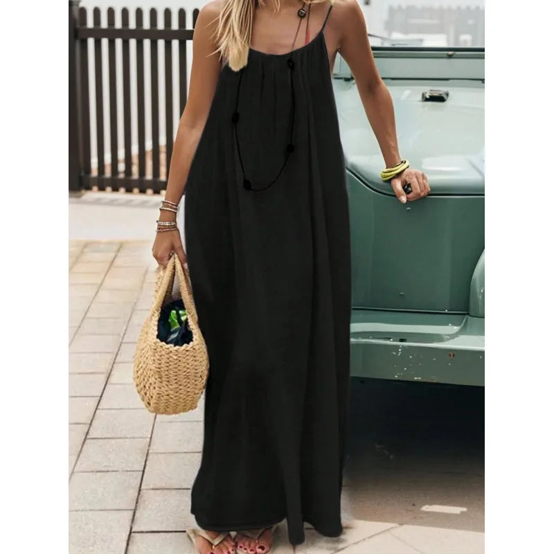 Strapless Loose Lounge Maxi Dress