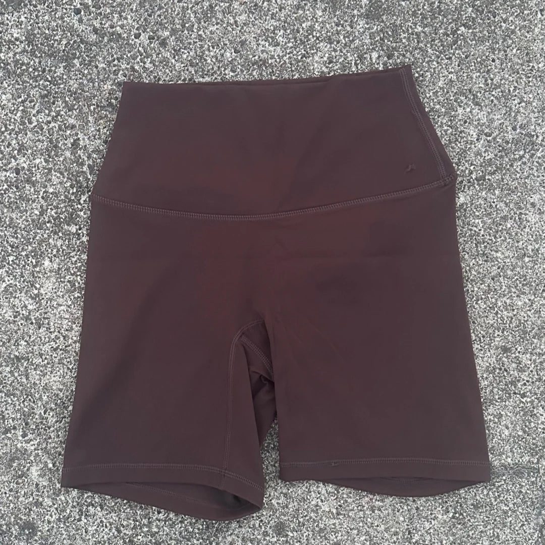 High Waist Seamless Yoga Shorts with Pocket