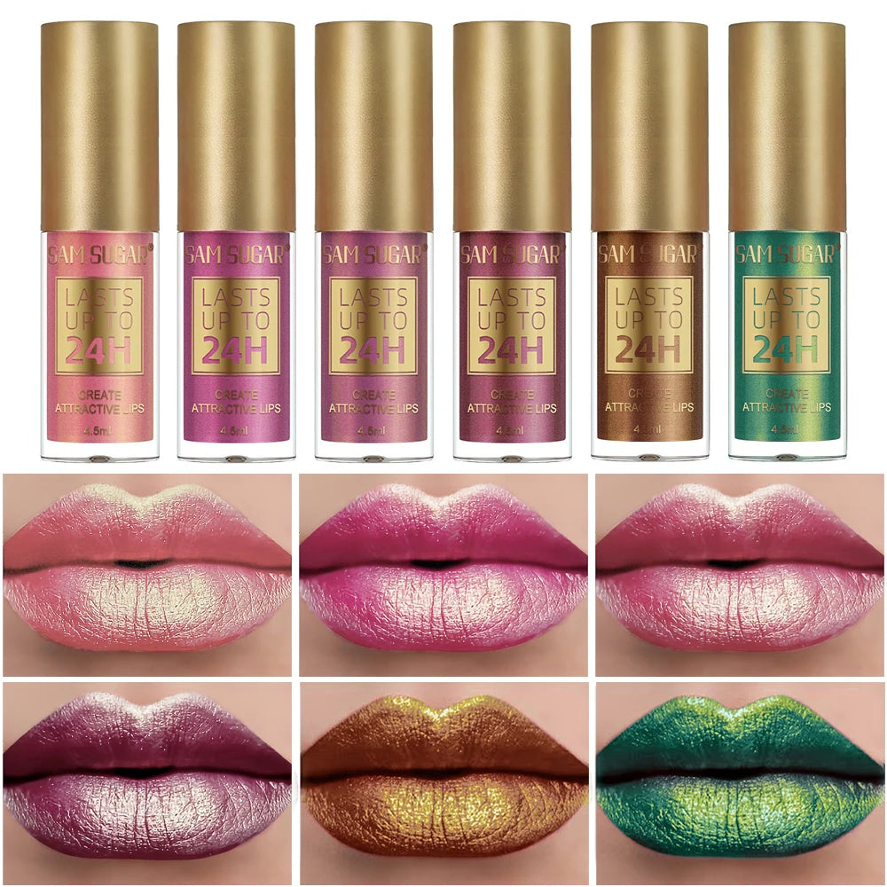 Shiny and Delicate Lip Gloss, Long-Lasting and Not Easily Smudged, Naturally Glossy Lip Gloss