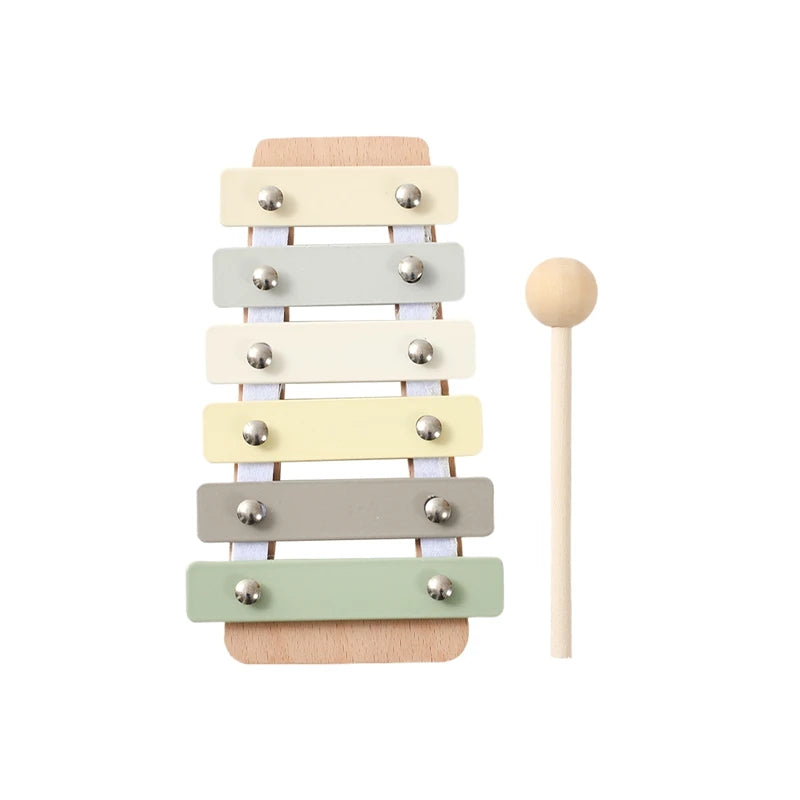 Musical Instruments Wooden Montessori Toys Xylophone, Rattle, Drum，Baby Music Enlightenment Educational Toys Kid Christmas Gifts