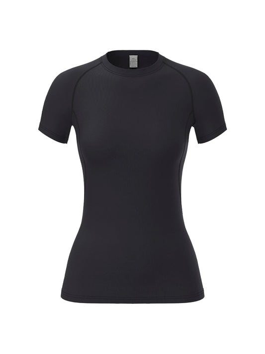 Women's Compression Shirt, Short-Sleeved Sports Yoga Running T-Shirt Summer Gym Workout Quick-Drying Stretch T-Shirt, Clothing