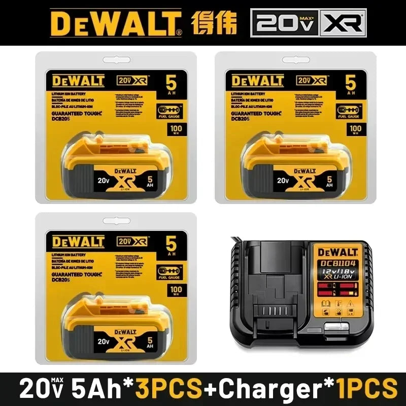 100% Genuine Dewalt 20V 6AH Battery, Rechargeable Lithium Ion Battery, Dewalt DCB200DCBL722/DCL050/DCF850Power Tool Replacement