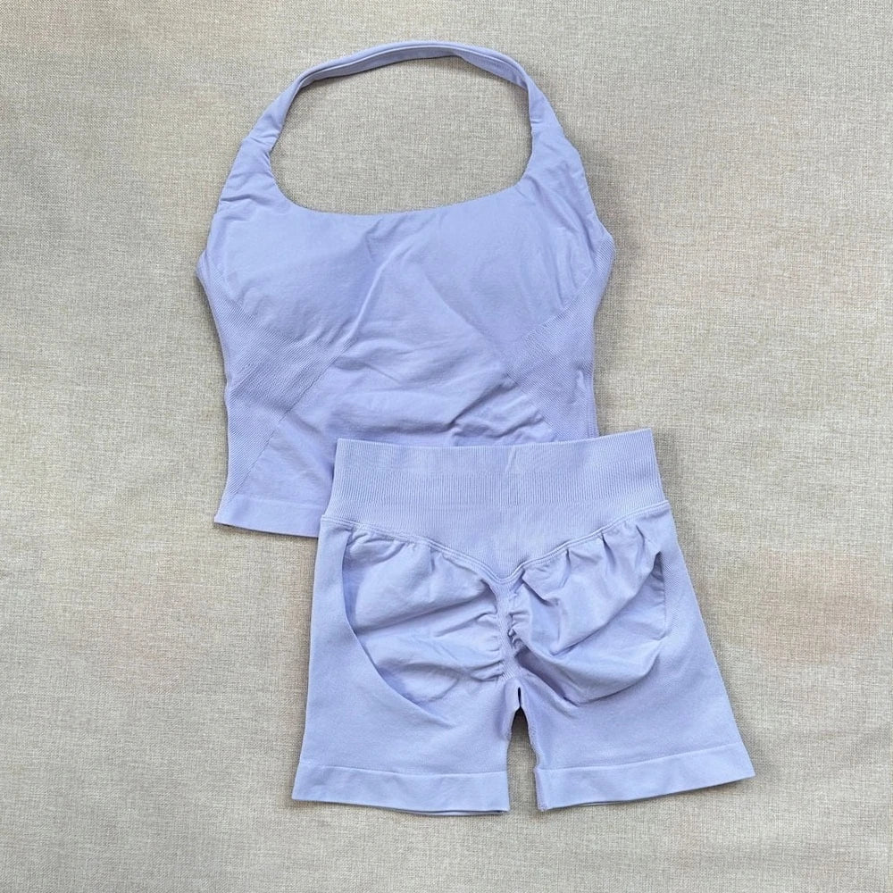 Open Back Longline Yoga Set, 2 Piece