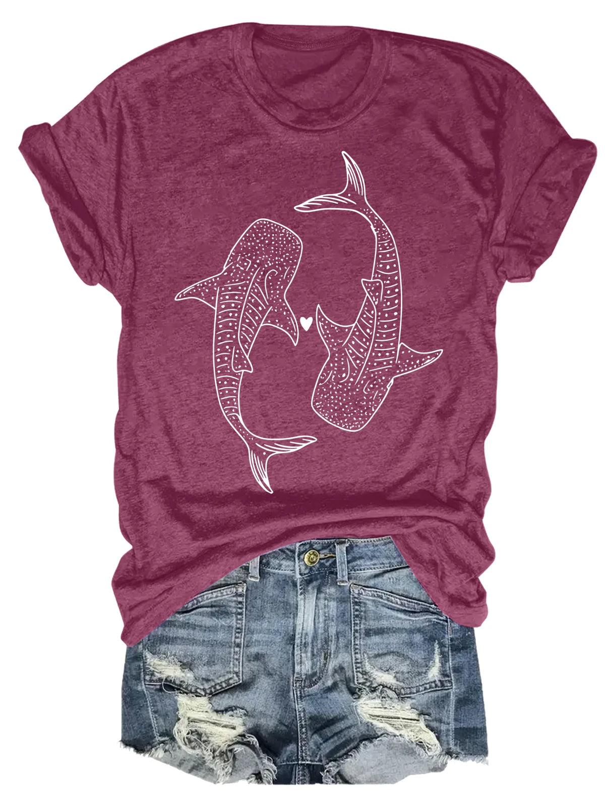 Women's plus size tank top Whale Shark Pattern Design Art Suitable for sports and daily wear summer fashion tops summer beach