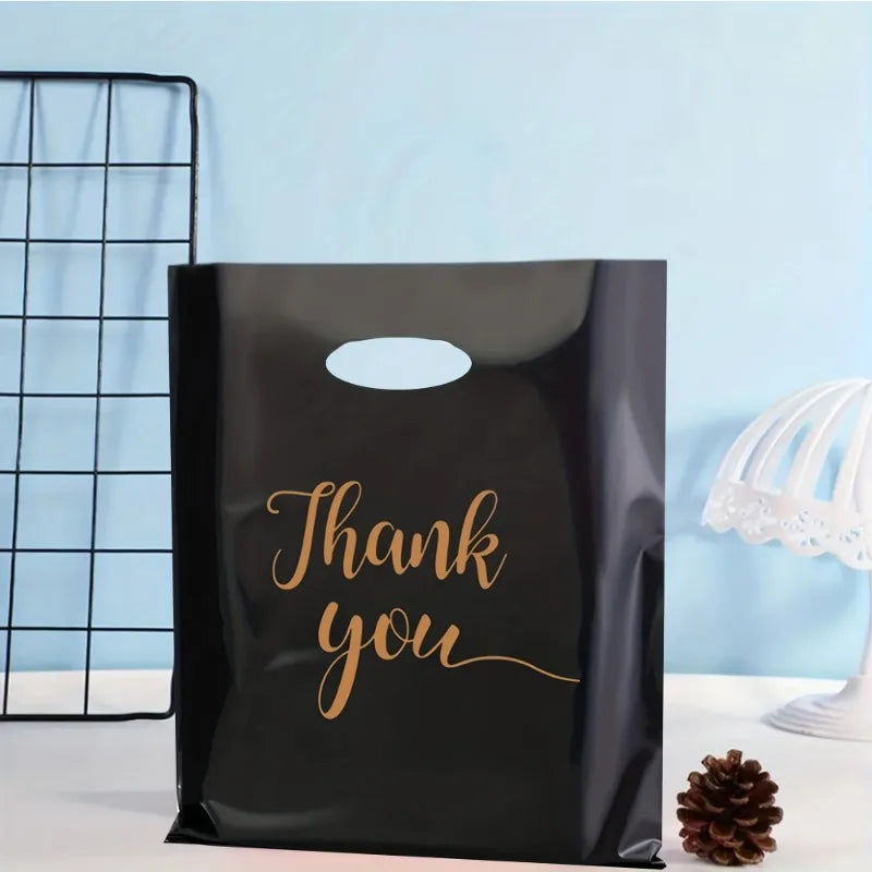10/100PCS Thank You Handbag Product Shopping Bag Candy Gift Candy Packaging Thanksgiving Wedding Birthday Party Decoration